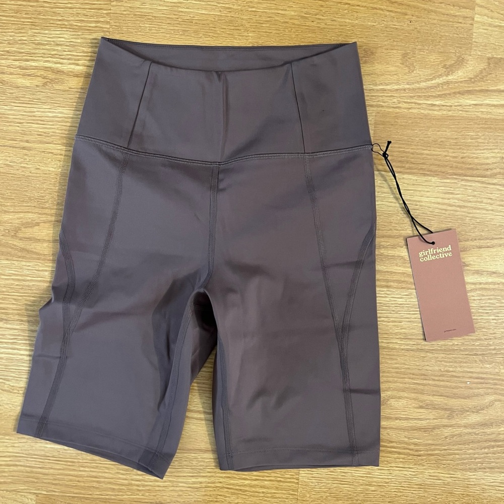 NWT girlfriend collective high rise bike short